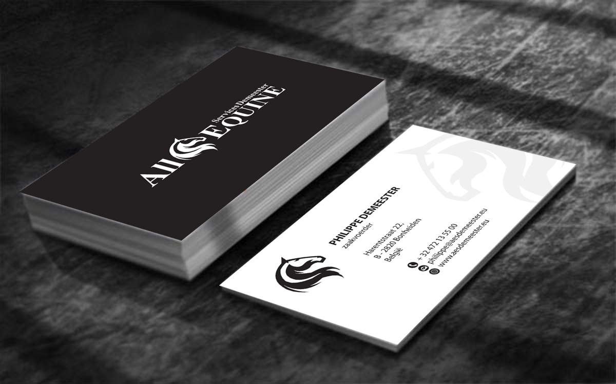 Design de Carte de Visite par alpesh9520 pour All Equine Services Demeester | Design #11851694