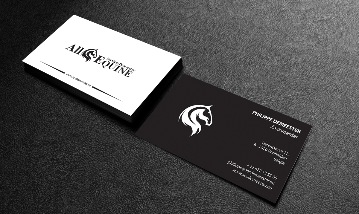 Business Card Design by alpesh9520 for All Equine Services Demeester | Design #11851695