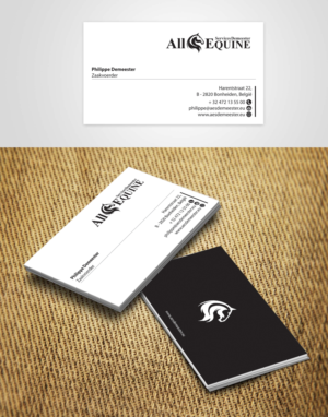 Business Card Design by alpesh9520 for All Equine Services Demeester | Design: #11851696