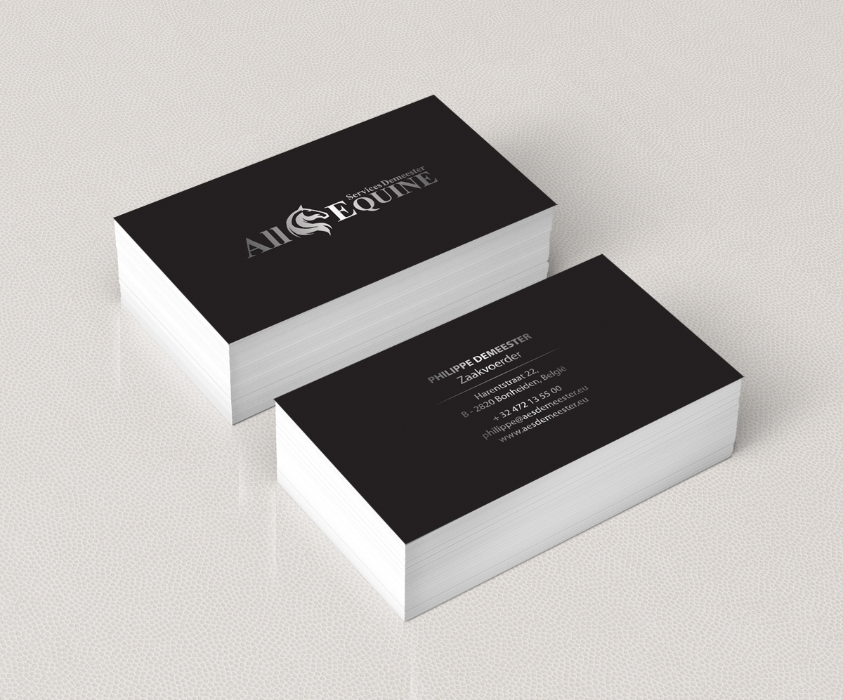 Business Card Design by alpesh9520 for All Equine Services Demeester | Design #11851698