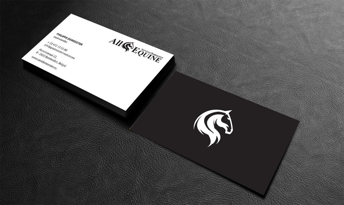 Business Card Design by alpesh9520 for All Equine Services Demeester | Design #11857606