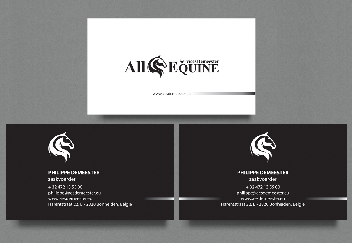 Business Card Design by alpesh9520 for All Equine Services Demeester | Design #11857609