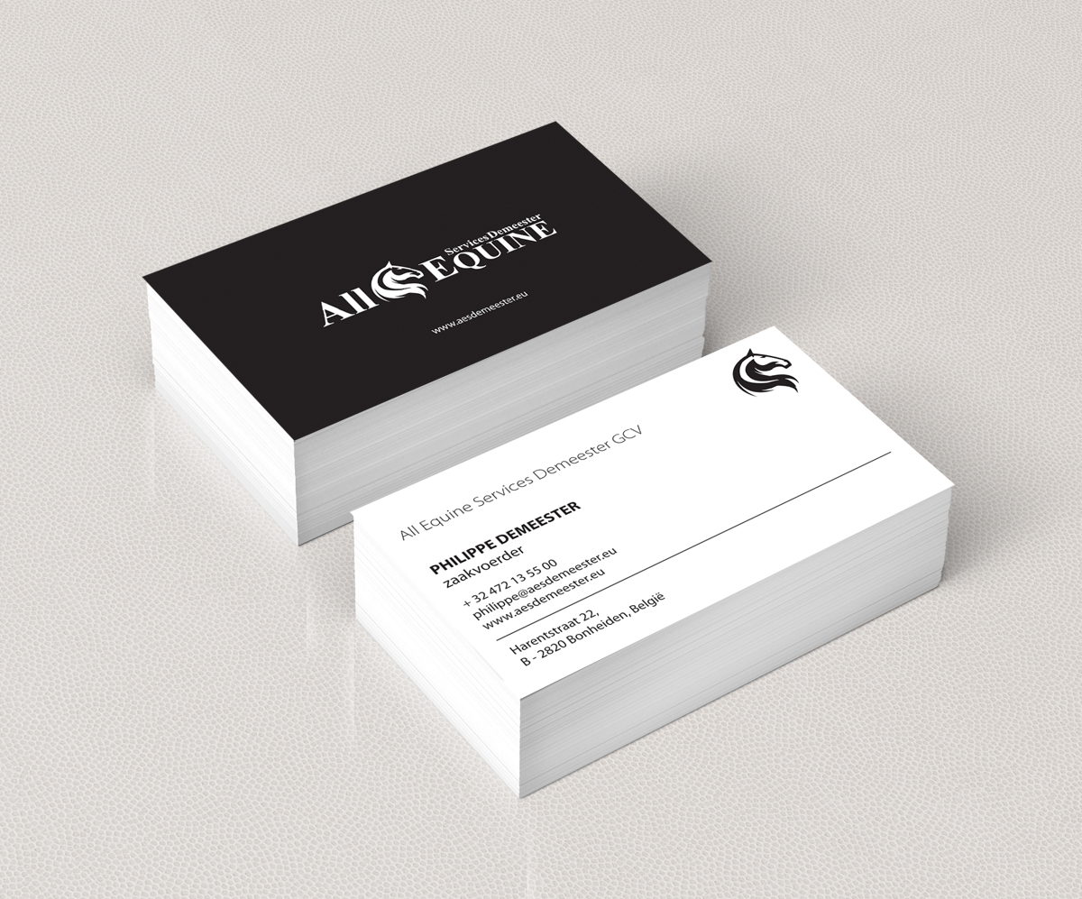 Business Card Design by alpesh9520 for All Equine Services Demeester | Design #11857625