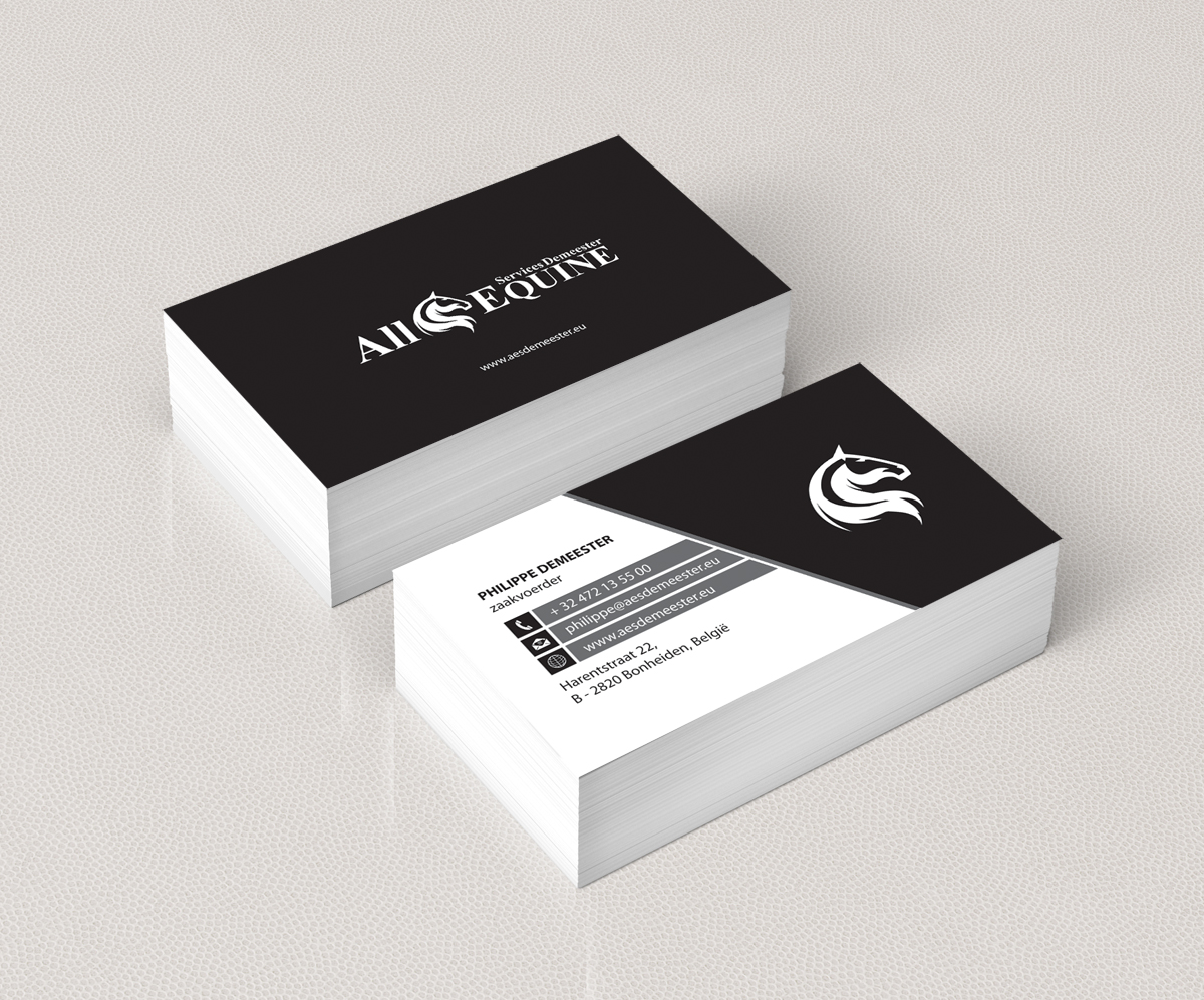Business Card Design by alpesh9520 for All Equine Services Demeester | Design #11857626