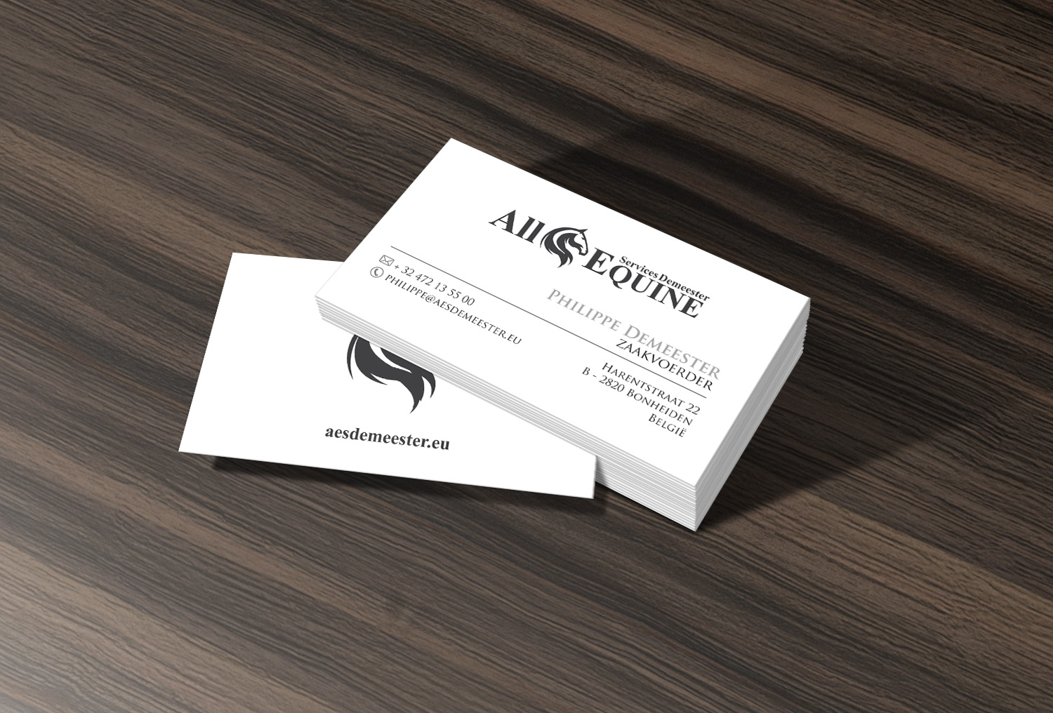 Business Card Design by alhemique1 for All Equine Services Demeester | Design #11838817
