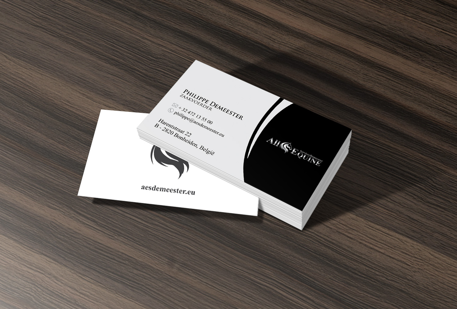 Business Card Design by alhemique1 for All Equine Services Demeester | Design #11838818