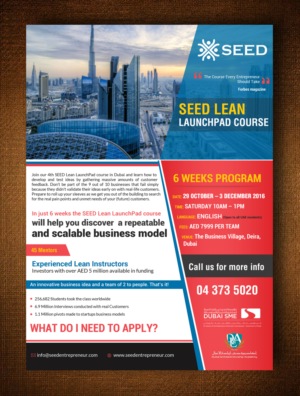 Flyer Design by creative.bugs for Seed Tech Software Development L.L.C | Design: #11836377