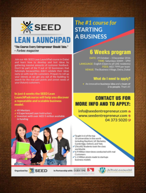 Flyer Design by creative.bugs for Seed Tech Software Development L.L.C | Design: #11837765