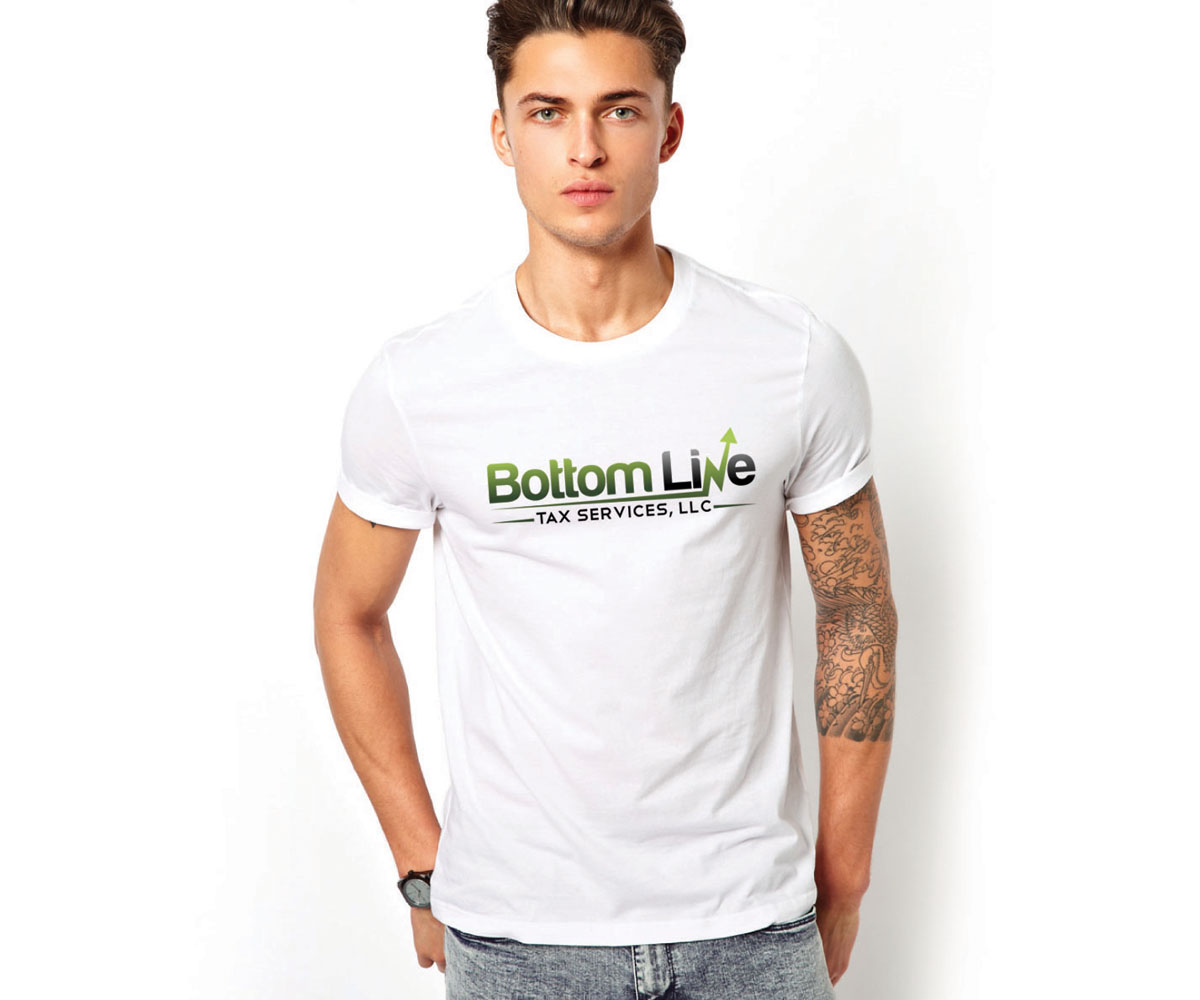 T-shirt Design by ANIL MJN for Bottom Line Tax Services, LLC | Design #11840911