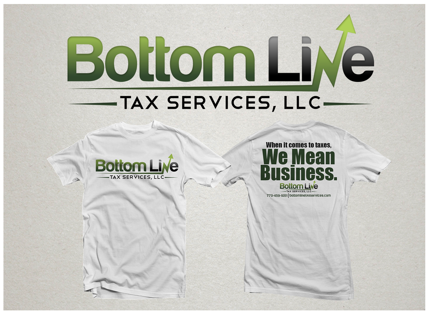 T-shirt Design by mngkw for Bottom Line Tax Services, LLC | Design #11838432