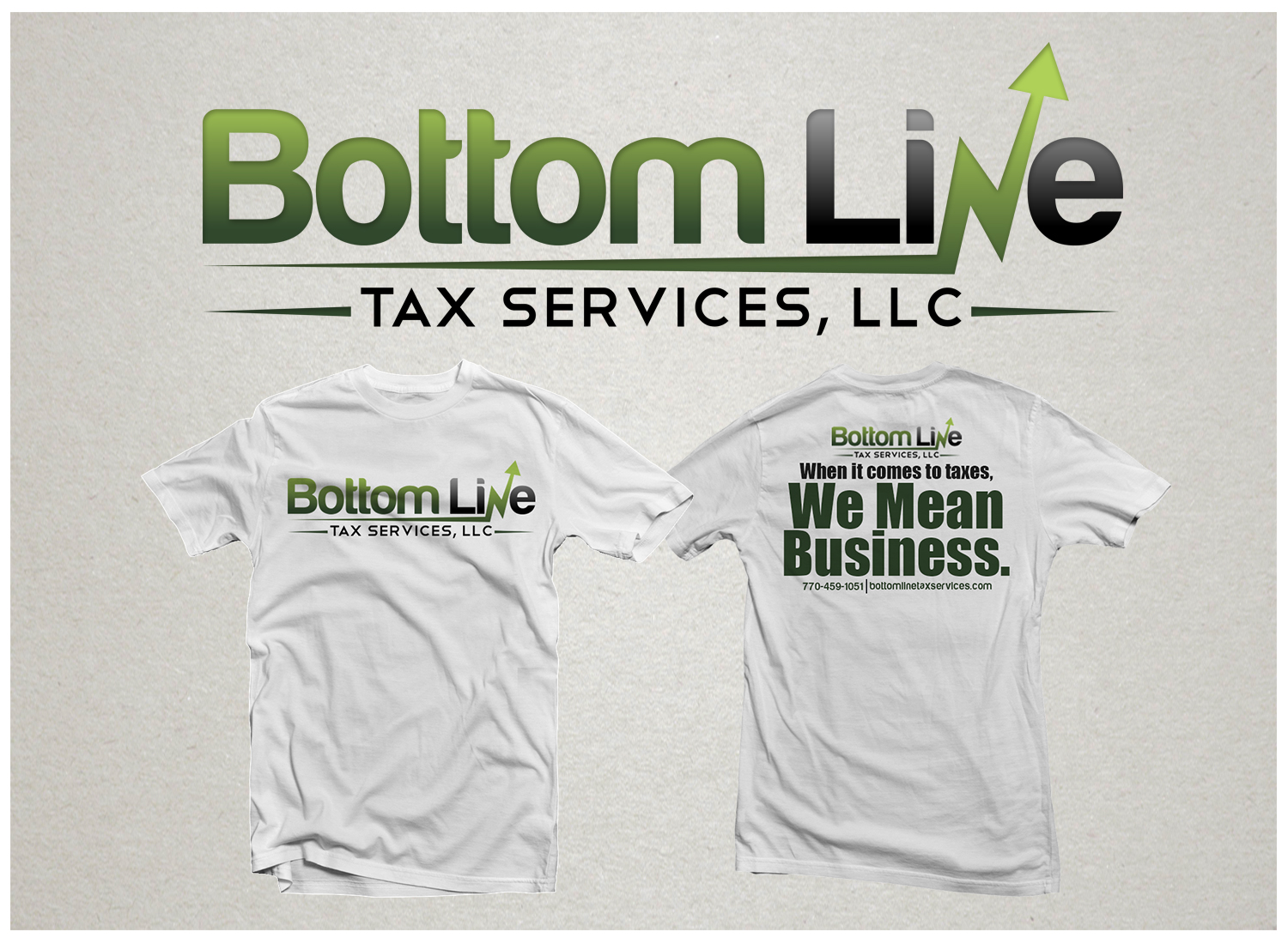 T-shirt Design by mngkw for Bottom Line Tax Services, LLC | Design #11838449