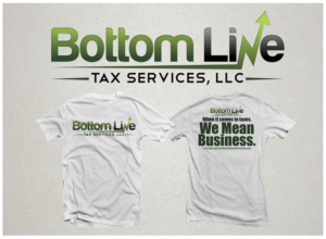 T-shirt Design by mngkw for Bottom Line Tax Services, LLC | Design: #11838449