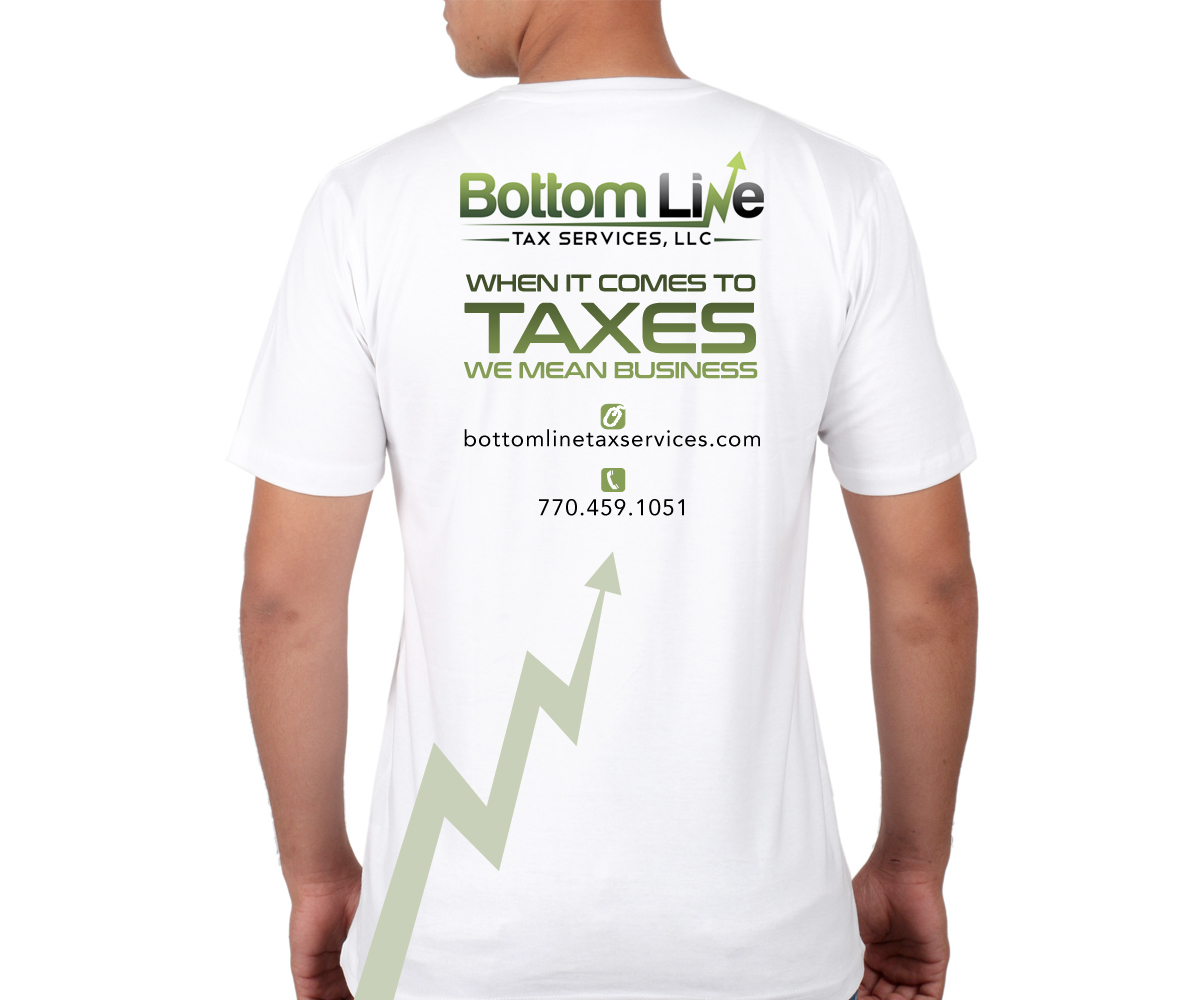 T-shirt Design by Kyeong for Bottom Line Tax Services, LLC | Design #11838011