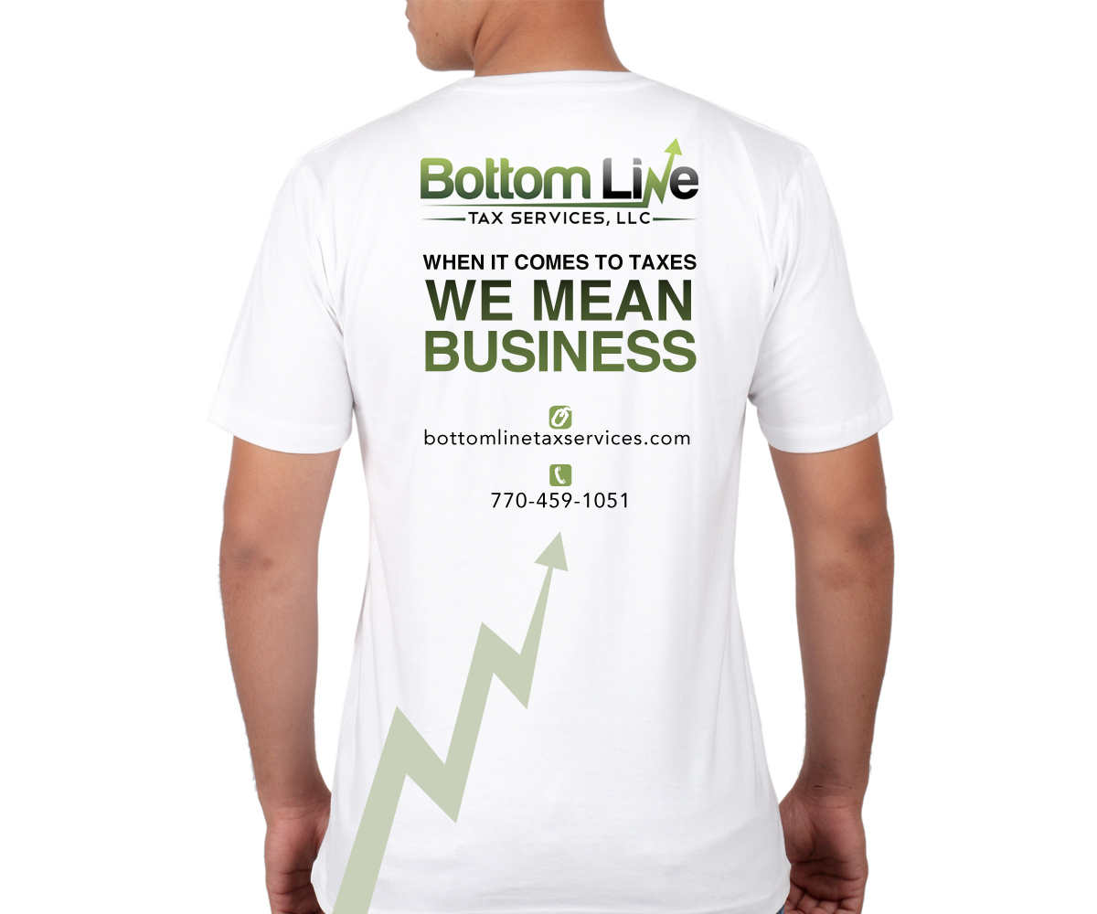 T-shirt Design by Kyeong for Bottom Line Tax Services, LLC | Design #11847486