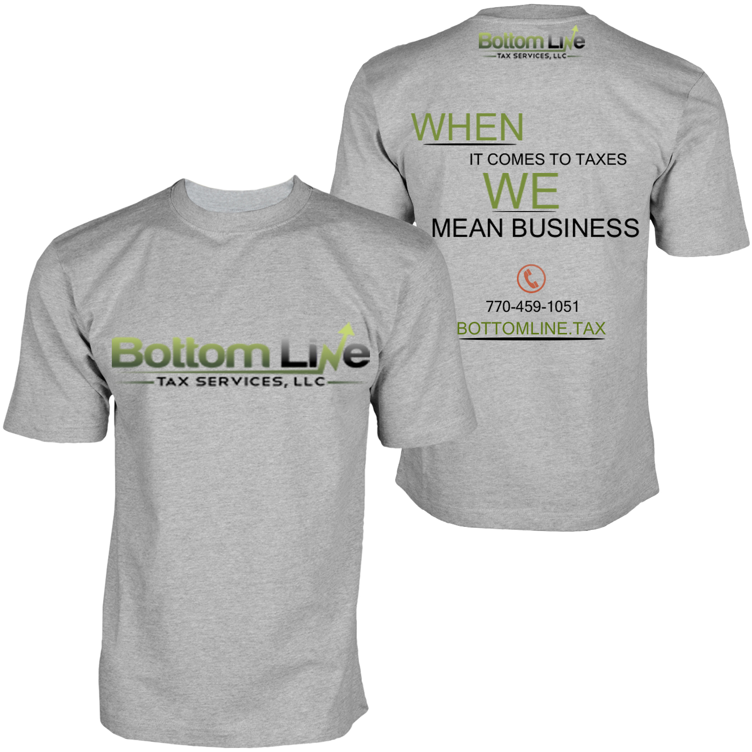 T-shirt Design by SalmanAhmed897 for Bottom Line Tax Services, LLC | Design #11850981