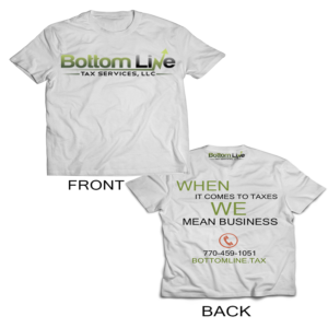 T-shirt Design by SalmanAhmed897 for Bottom Line Tax Services, LLC | Design: #11851277
