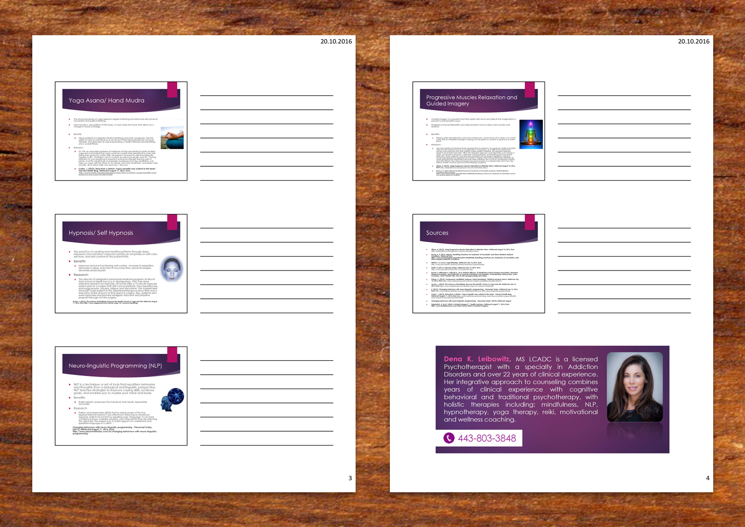 Diseño de PowerPoint por Markowitz Design para ZenLife Yoga Boutique & Juice Bar | Diseño #11971727