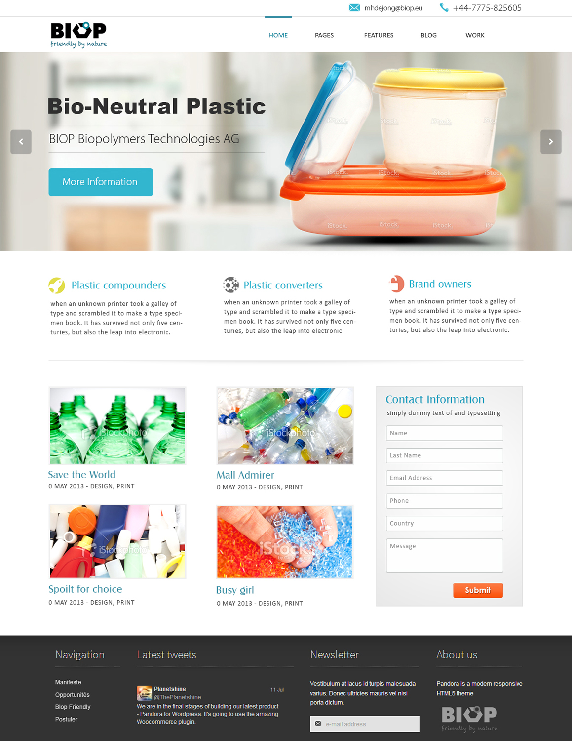 Web Design by webxvision for BIOP Biopolymers Technologies AG | Design #2410899