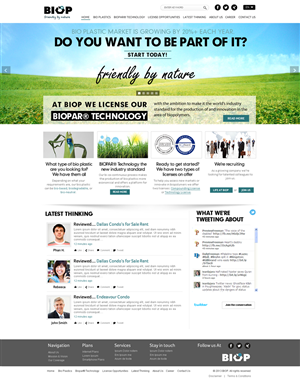 Web Design by Behriatech for BIOP Biopolymers Technologies AG | Design #2416951