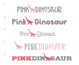 Logo Design by nreimer for Pink Dinosaur Kids  | Design: #11874511
