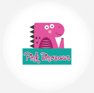 Logo Design by Alexandar for Pink Dinosaur Kids  | Design: #11863814