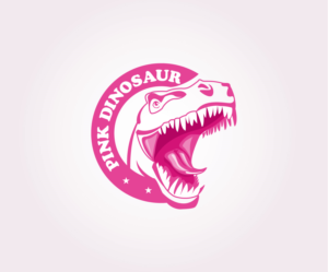 Logo Design by volebaba for Pink Dinosaur Kids  | Design: #11881921