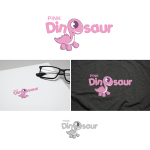 Logo Design by ecorokerz for Pink Dinosaur Kids  | Design #11857173
