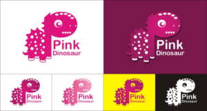 Logo Design by raajesh for Pink Dinosaur Kids  | Design #11869841