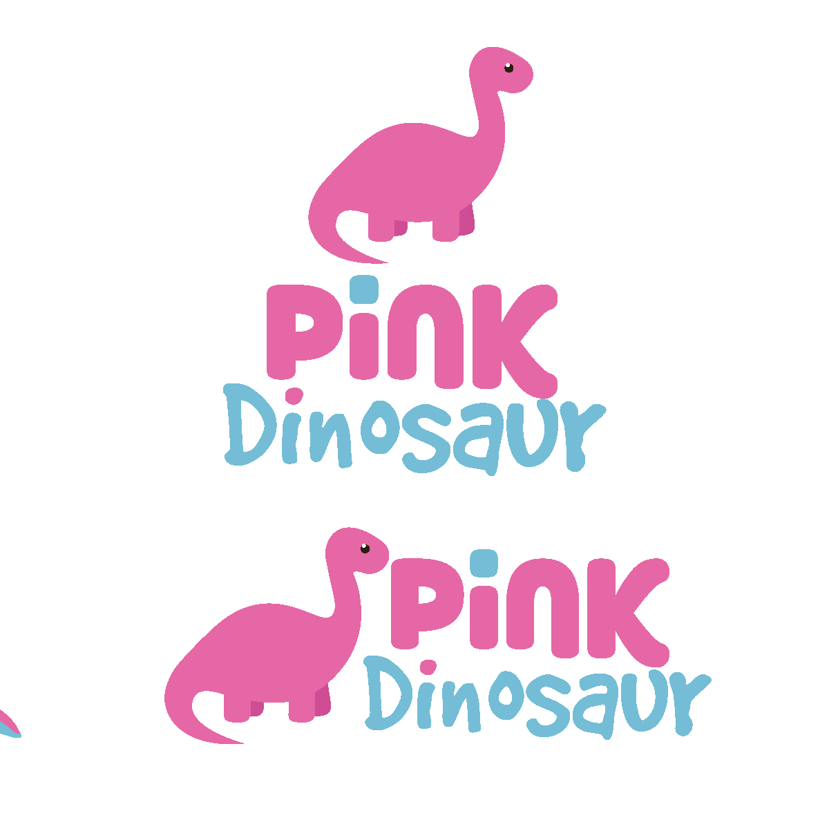 Logo Design by pamjavier for Pink Dinosaur Kids  | Design #11870330