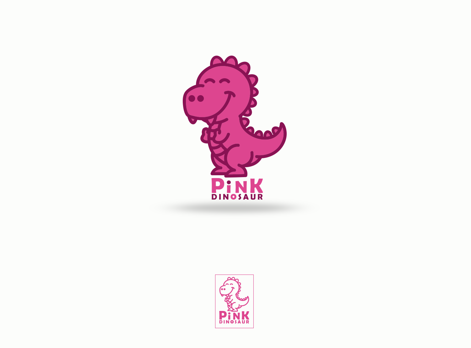Logo Design by vrgraphicart for Pink Dinosaur Kids  | Design #11872399
