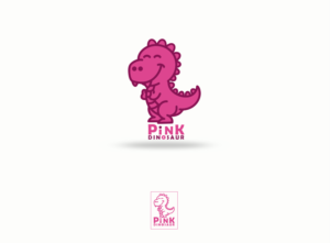 Logo Design by vrgraphicart for Pink Dinosaur Kids  | Design #11872399