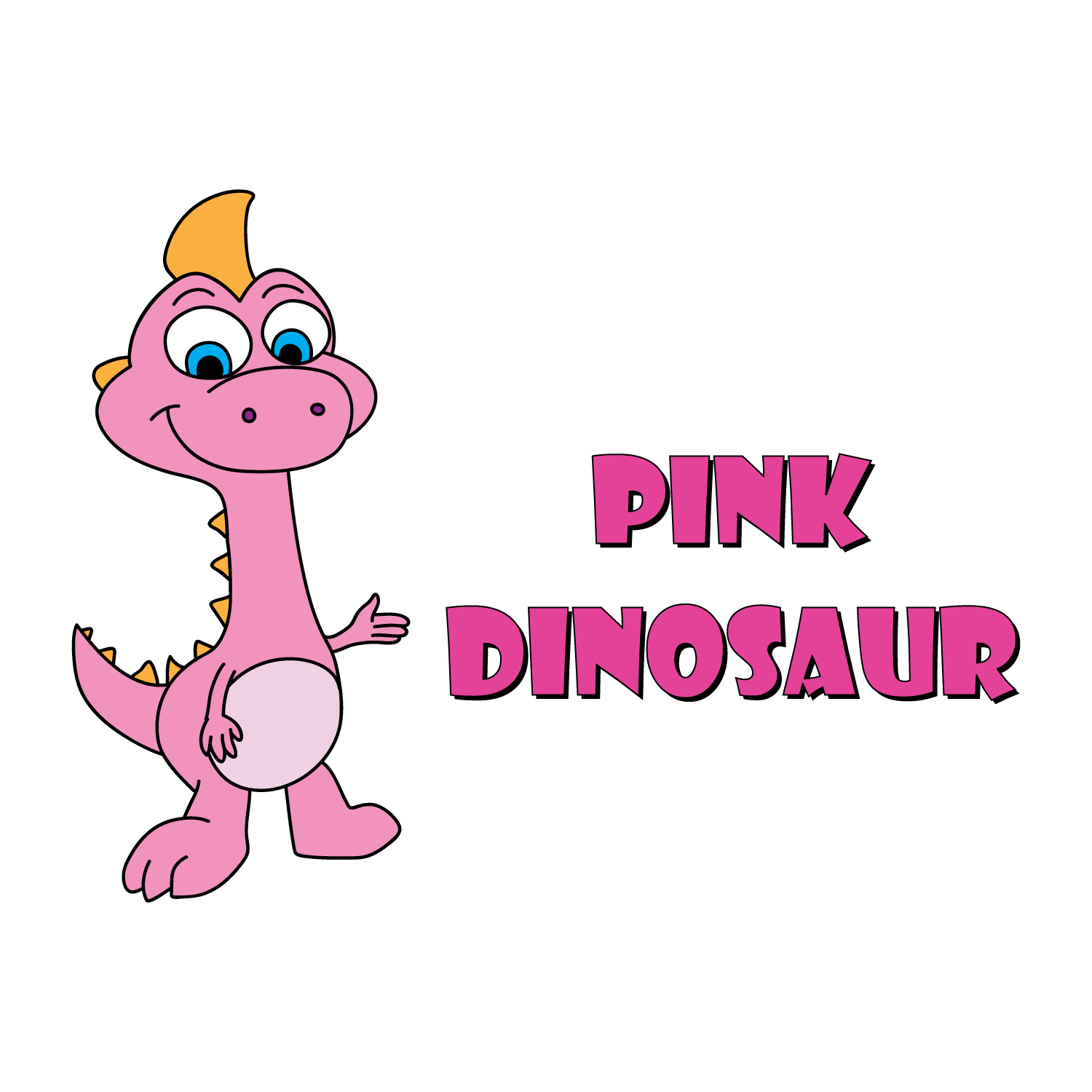 Logo Design by LaLinea for Pink Dinosaur Kids  | Design #11896120