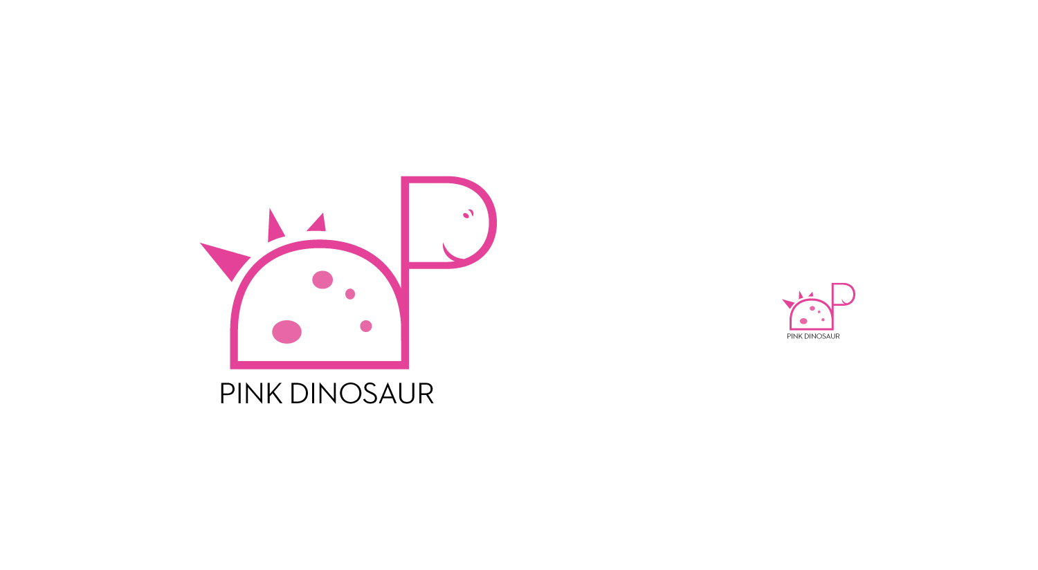 Logo Design by hirundo.design for Pink Dinosaur Kids  | Design #11874736