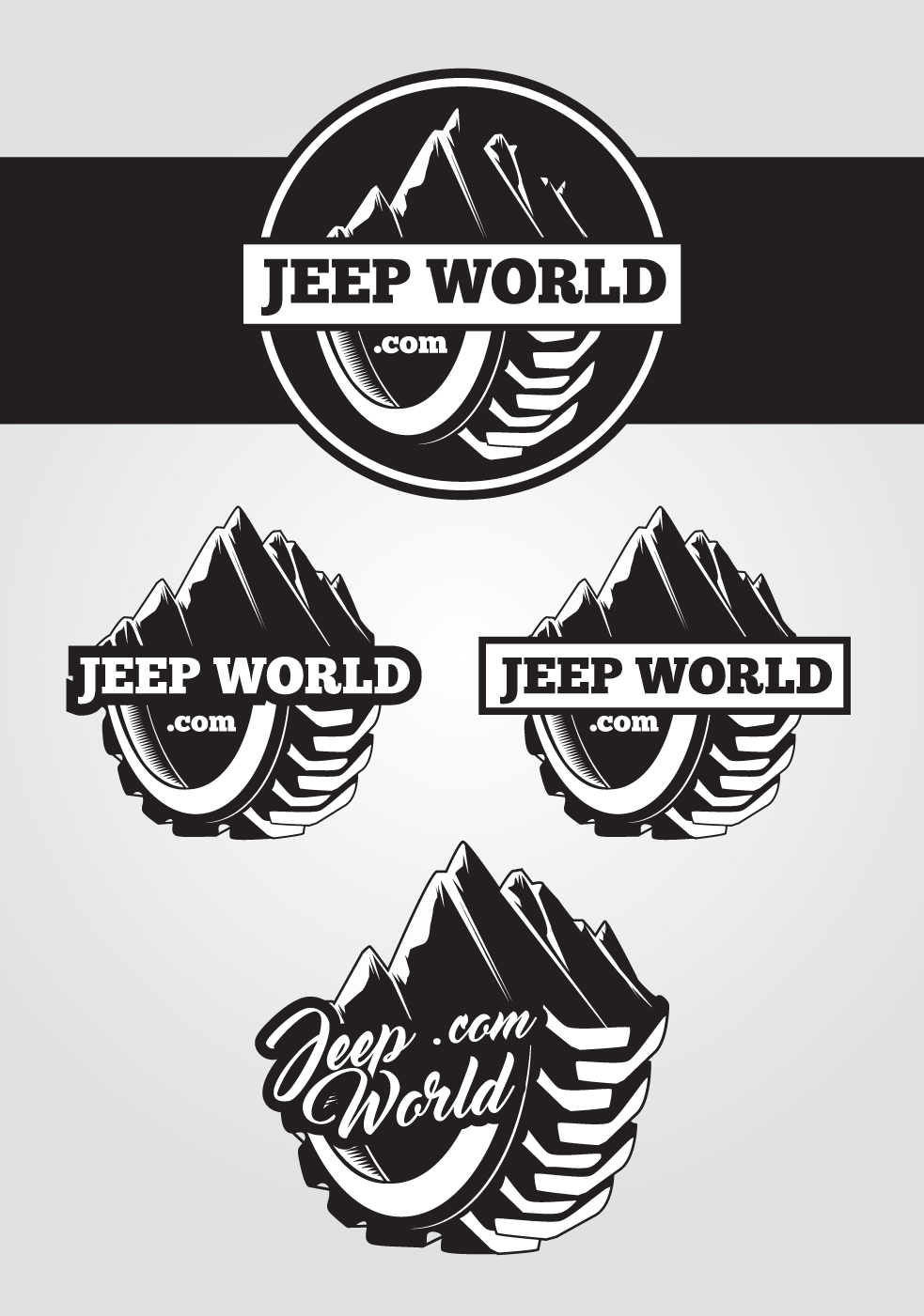 Logo Design by Veronica Dan for jeepworld.com | Design #11878654