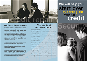 Brochure Design by MJ for Max Score Credit LLC | Design #2409501