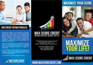 Brochure Design by JCR for Max Score Credit LLC | Design: #2397423