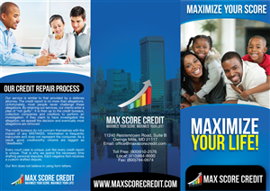 Brochure Design by JCR for Max Score Credit LLC | Design: #2399401