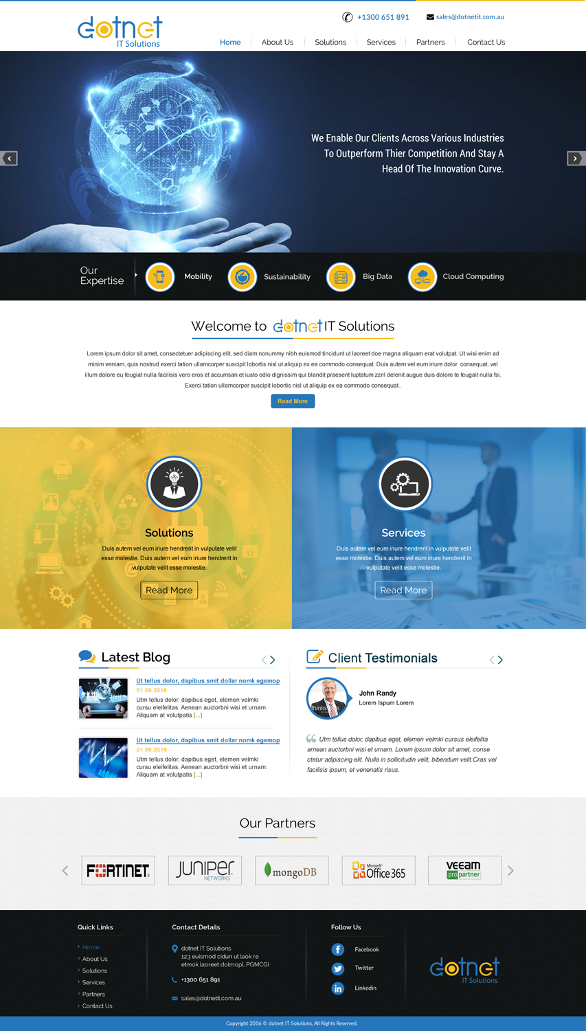 Web-Design von HarmiDesigning für 3MHZ Solutions | Design #11922811