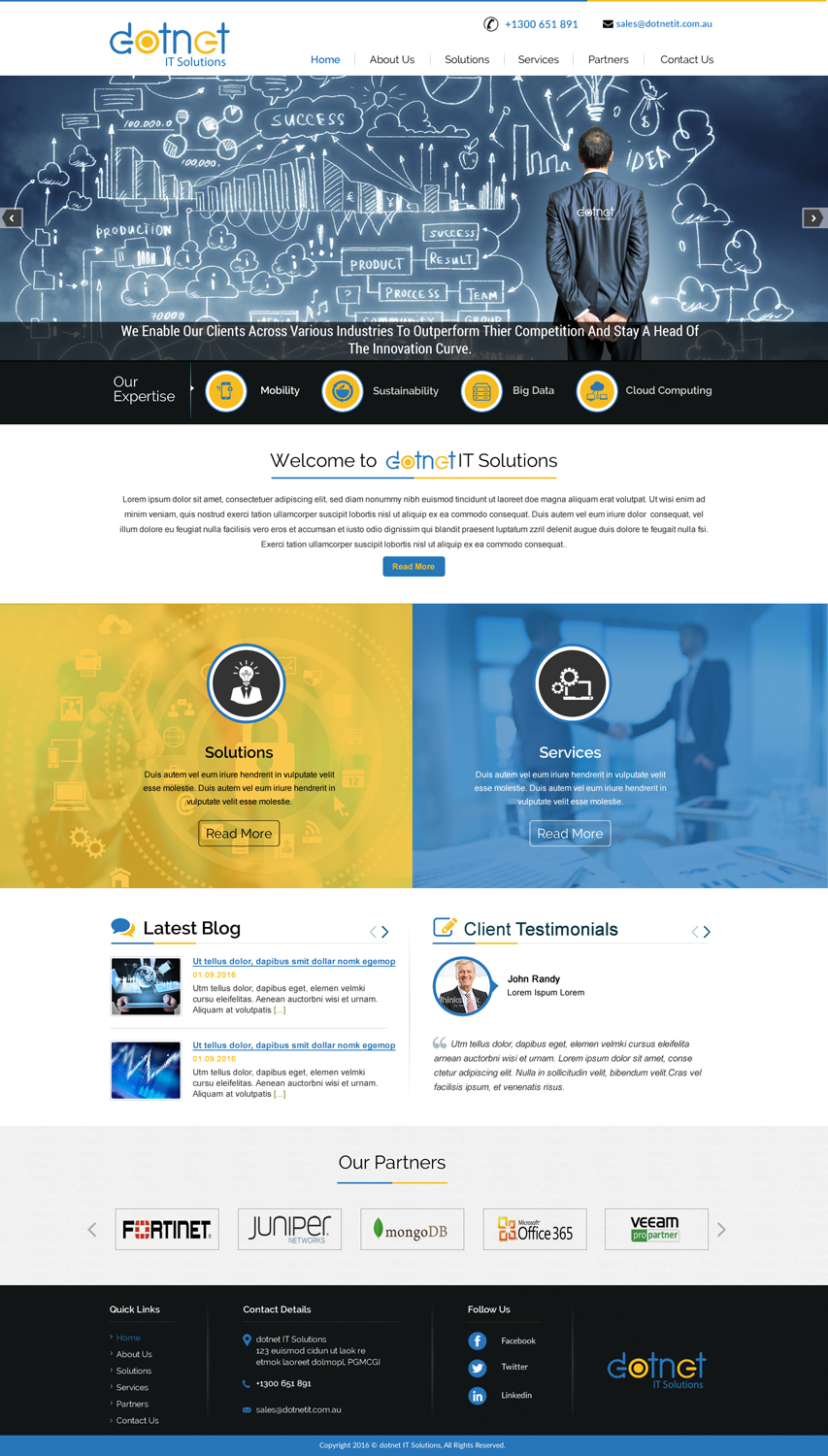 Web-Design von HarmiDesigning für 3MHZ Solutions | Design #11922812