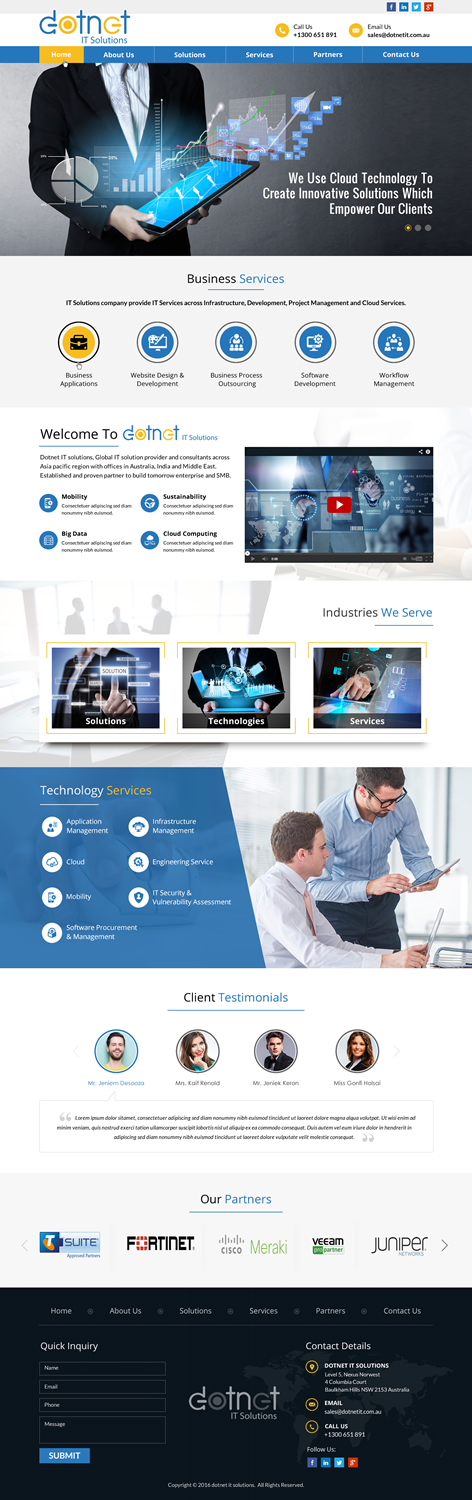 Web Design by Sbss for 3MHZ Solutions | Design #11861950