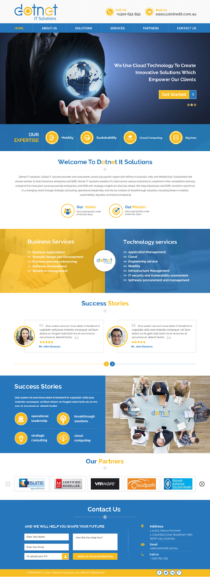 Web Design par Sbss pour 3MHZ Solutions | Design : #11861961