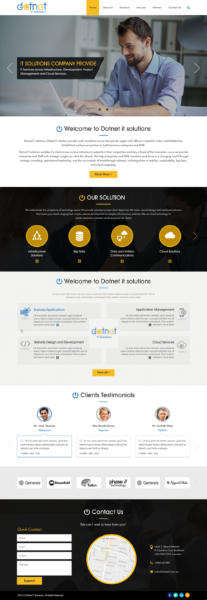 Web Design par Sbss pour 3MHZ Solutions | Design : #11862965