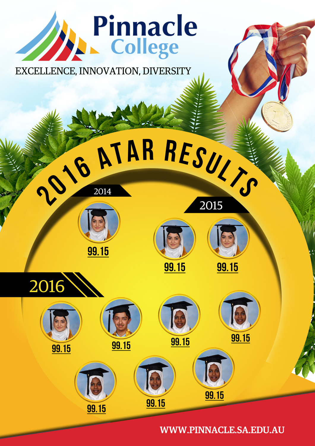 Poster Design by Gfx.26™ for Pinnacle College | Design #12124046