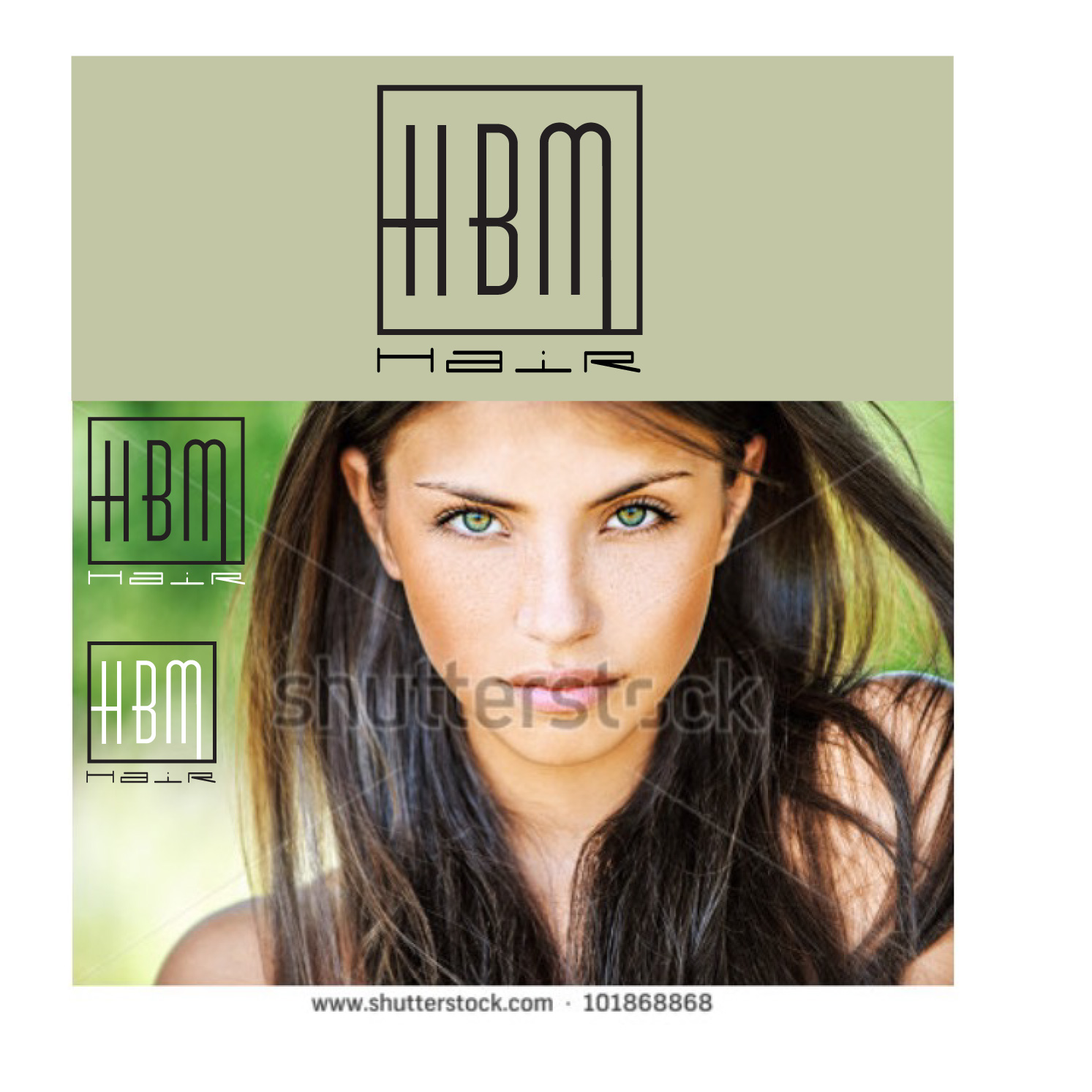 Logo Design by alice007 for HBM Hair | Design #11860033
