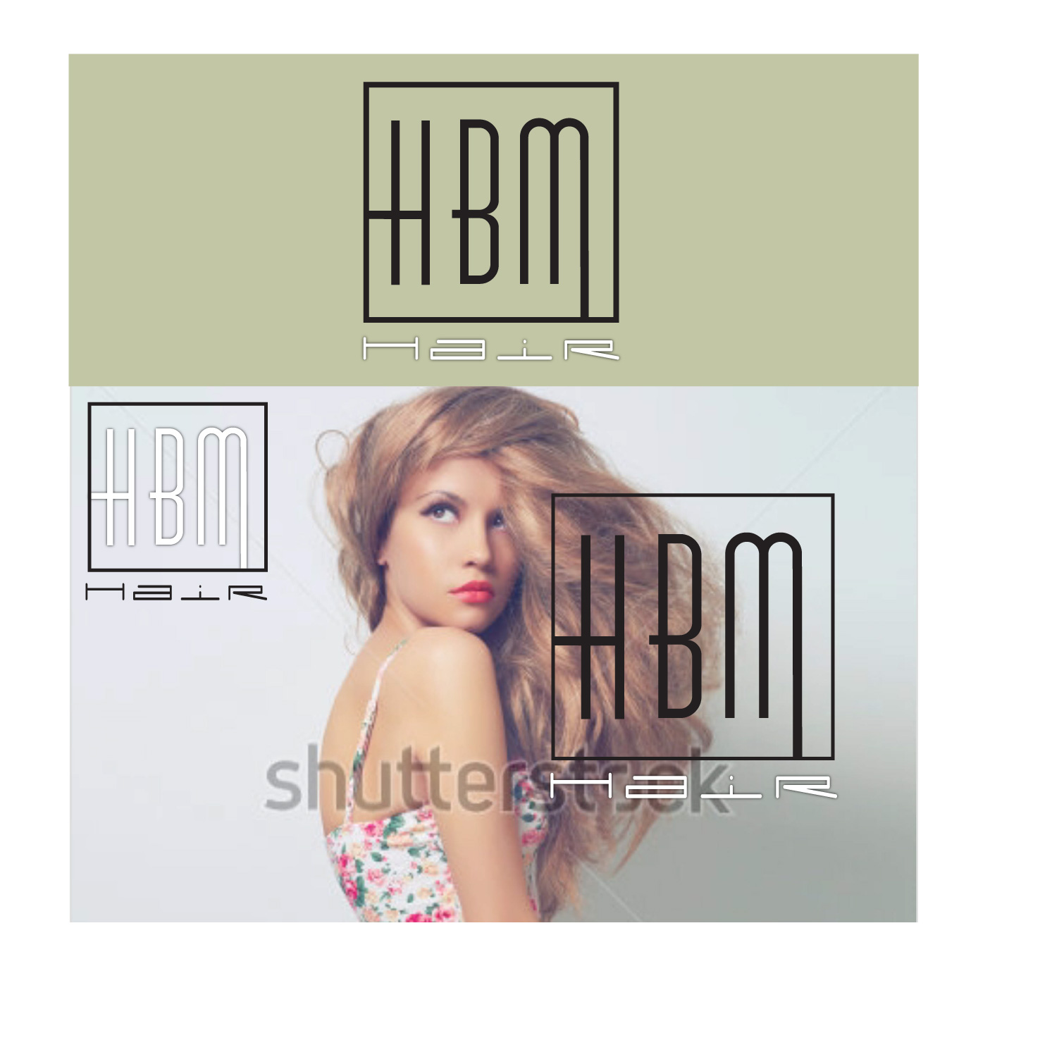 Logo Design by alice007 for HBM Hair | Design #11860034