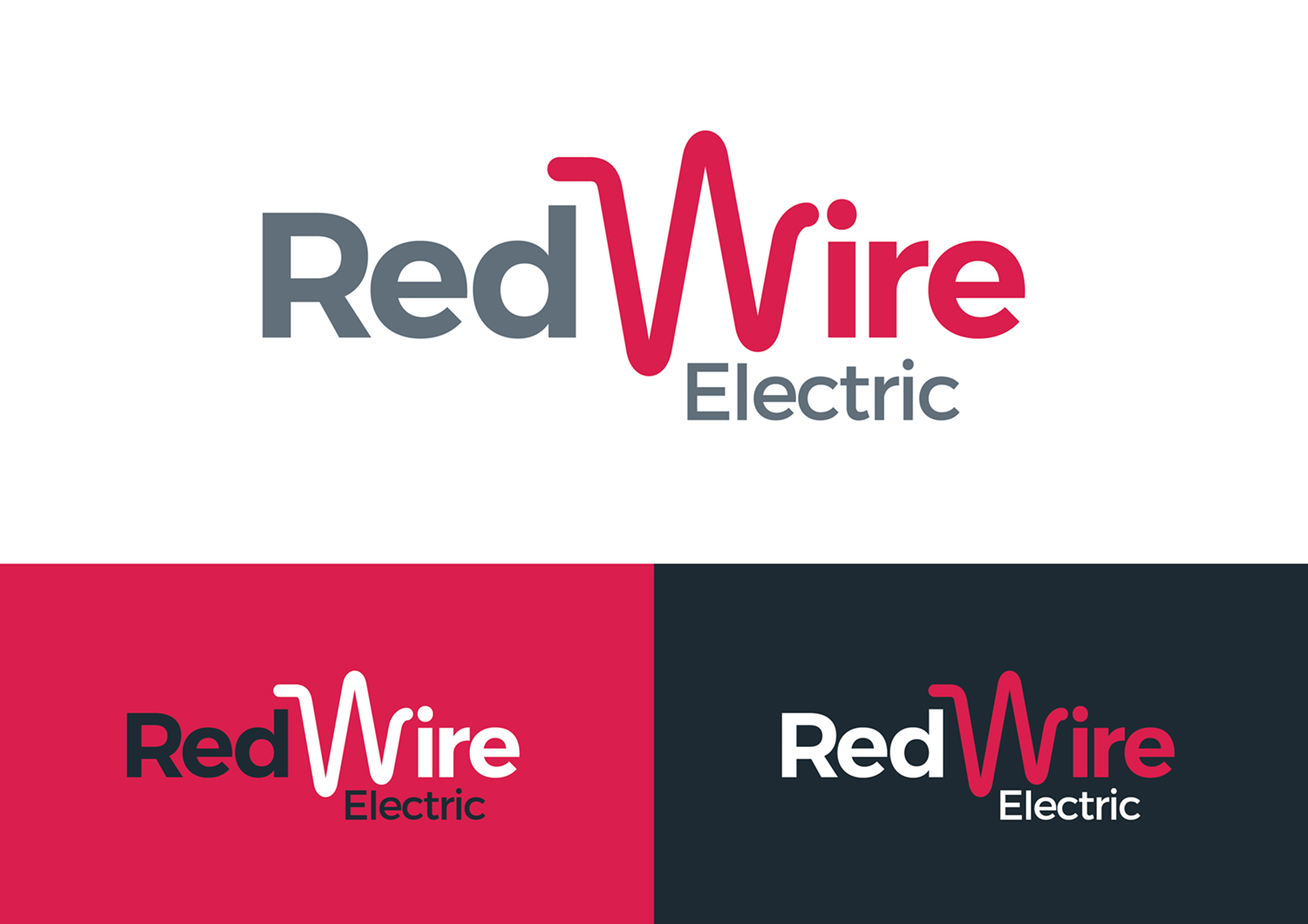 Logo Design by Channel Studio for Red Wire Electric | Design #11949995