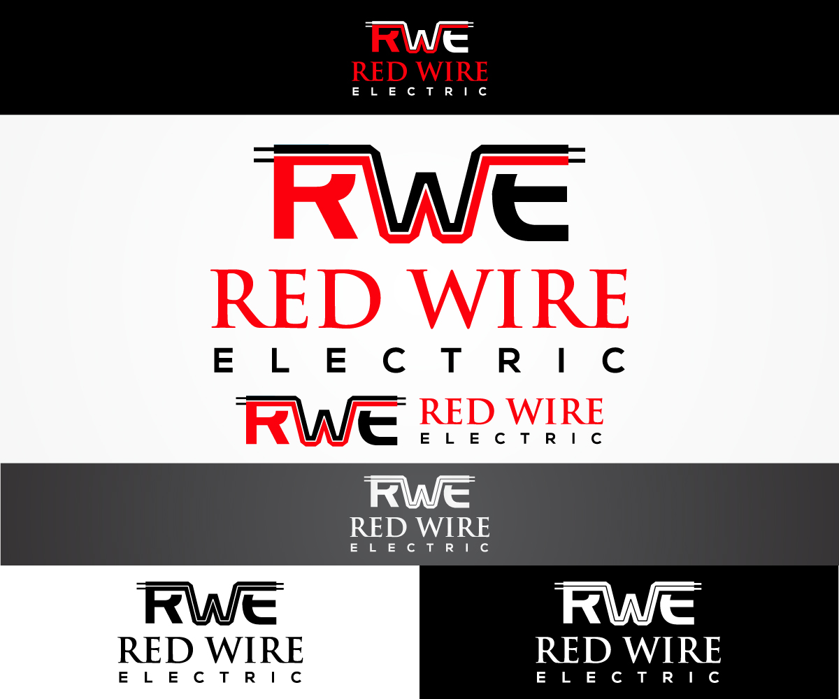 Logo Design by sangeloenriquez for Red Wire Electric | Design #11856955