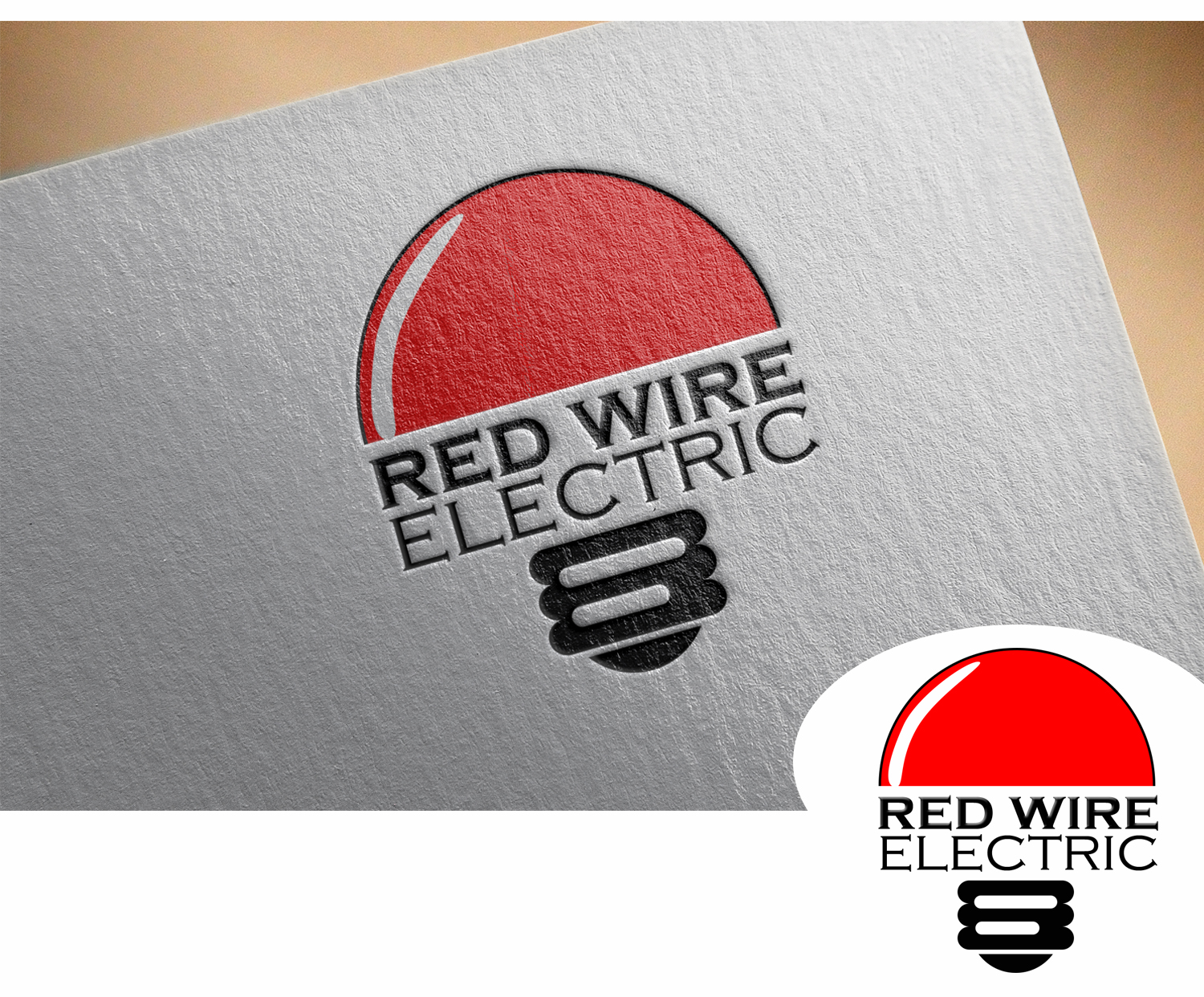 Logo Design by Shupica Designs for Red Wire Electric | Design #11860528