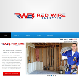 Logo Design by Liyana for Red Wire Electric | Design: #11914106