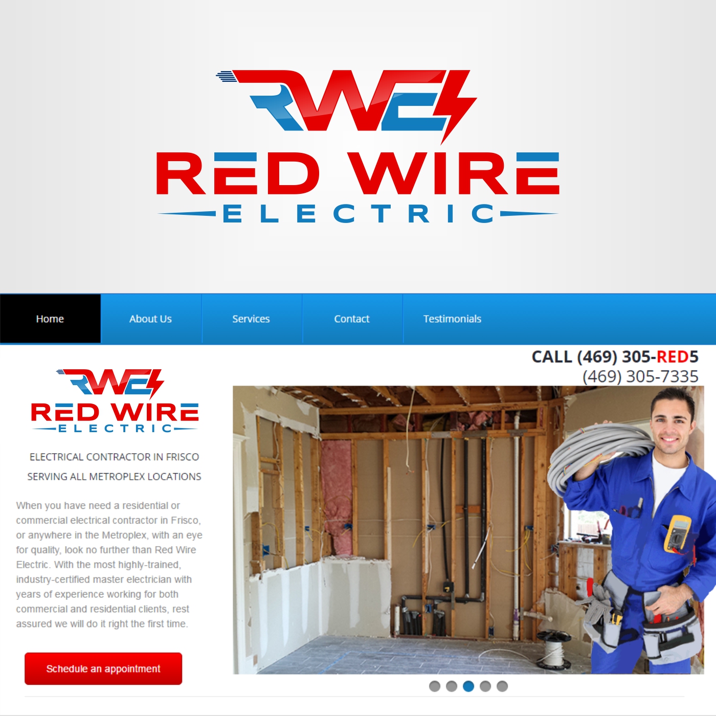 Logo Design by Liyana for Red Wire Electric | Design #11914107